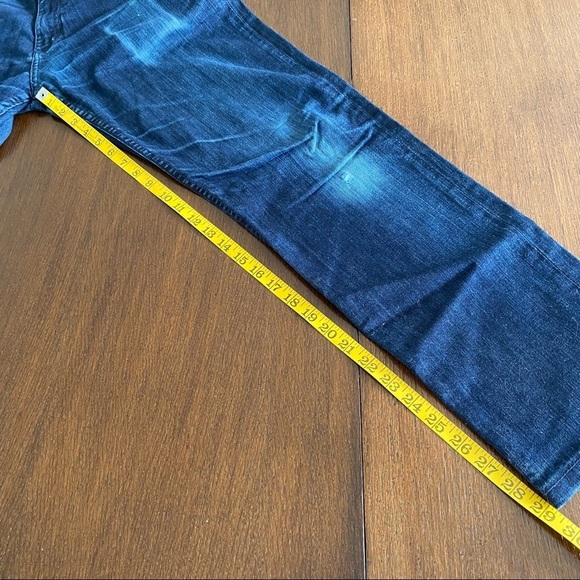 Dearborn Denim Distressed Dark Navy Stretch Jeans Size 31x29 - Picture 13 of 15